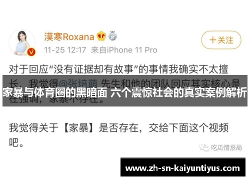 家暴与体育圈的黑暗面 六个震惊社会的真实案例解析